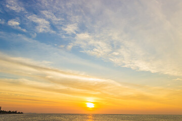 Wall Mural - sunset over the sea