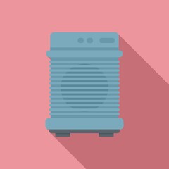 Wall Mural - Heat ventilation icon. Flat illustration of Heat ventilation vector icon for web design