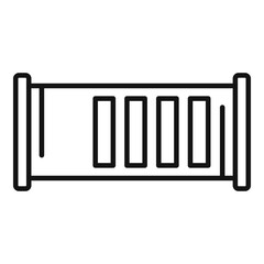 Poster - Ventilation icon. Outline Ventilation vector icon for web design isolated on white background