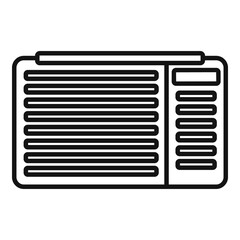 Poster - Air ventilation icon. Outline air ventilation vector icon for web design isolated on white background