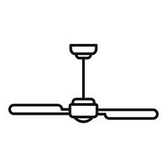 Poster - room ventilation fan icon. outline room ventilation fan vector icon for web design isolated on white