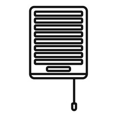 Poster - Wall ventilation icon. Outline Wall ventilation vector icon for web design isolated on white background