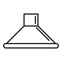 Poster - Climate ventilation icon. Outline climate ventilation vector icon for web design isolated on white background