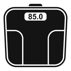 Poster - Smart scales device icon. Simple illustration of smart scales device vector icon for web design isolated on white background