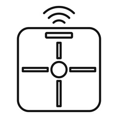 Poster - digital smart scales icon. outline digital smart scales vector icon for web design isolated on white