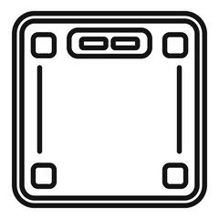 Poster - Health smart scales icon. Outline Health smart scales vector icon for web design isolated on white background
