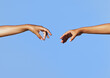 © RooM The Agency - Two women's arms outstretched reaching toward each other