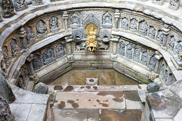 Wall Mural - Ritual bathing pool, Sundari Chowk, Hanuman Dhoka Royal Palace, Patan Durbar Square, Unesco World Heritage Site, Kathmandu valley, Lalitpur, Nepal, Asia