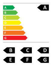 Vector Illustration Of The New European Energy Label For 2021