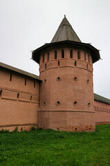 Wall Mural - red brick wall and tower of Saviour Monastery of St. Euthymius in Suzdal, Russia