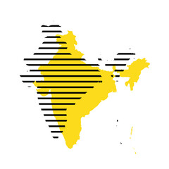 Sticker - India - country silhouette