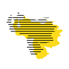 Canvas Print - Venezuela - country silhouette