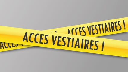 Poster - Logo accès vestiaires.