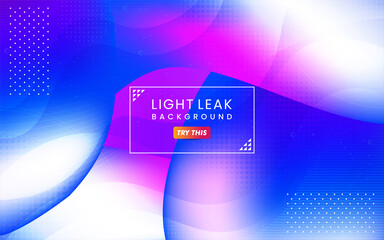 Poster - Abstract Colorful Light Leak Background. Modern Dynamic Background Usable for Greeting Card, Banner, Landing Page, Presentation Background, Etc.