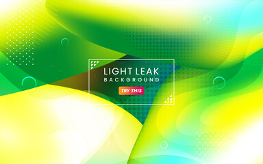 Poster - Abstract Colorful Light Leak Background. Modern Dynamic Background Usable for Greeting Card, Banner, Landing Page, Presentation Background, Etc.