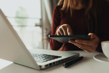 person working on laptop