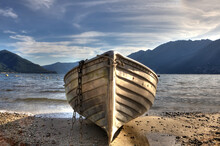Rowing Boat On Lake Maggiore