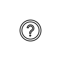 Wall Mural - Question icon vector for web, computer and mobile app