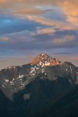 Poster - USA, Colorado, San Juan Mountains. Sunrise on Bear Mountain.