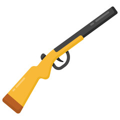 Sticker - 
A handgun, rifle flat icon

