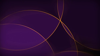 Poster - abstract black and violet and golden edges color technology modern background design. seamless loop.