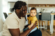© bnenin - Portrait of a beautiful baby girl with her dad.