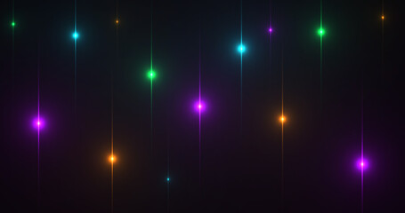 Wall Mural - abstract technology bright background with blue laser rays lens flare light and lighting. dynamic di