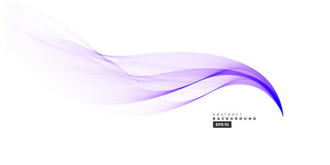 Poster - Modern gradient line wave background. Abstract colorful wave graphic element