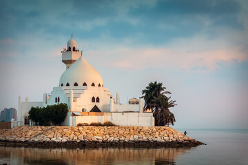 Beautiful Al Khobar Corniche Mosque Saudi Arabia