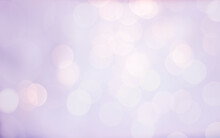 Bokeh. Defocused Lights On A Light Purple Background. Can Be Used As An Overlay Effect