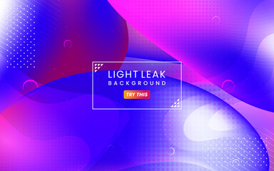 Poster - Abstract Colorful Light Leak Background. Modern Dynamic Background Usable for Greeting Card, Banner, Landing Page, Presentation Background, Etc.