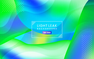 Poster - Abstract Colorful Light Leak Background. Modern Dynamic Background Usable for Greeting Card, Banner, Landing Page, Presentation Background, Etc.