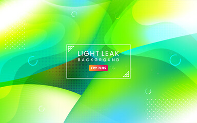 Poster - Abstract Colorful Light Leak Background. Modern Dynamic Background Usable for Greeting Card, Banner, Landing Page, Presentation Background, Etc.