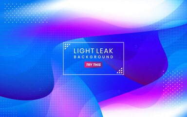 Aufkleber - Abstract Colorful Light Leak Background. Modern Dynamic Background Usable for Greeting Card, Banner, Landing Page, Presentation Background, Etc.