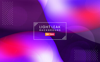 Poster - Abstract Colorful Light Leak Background. Modern Dynamic Background Usable for Greeting Card, Banner, Landing Page, Presentation Background, Etc.