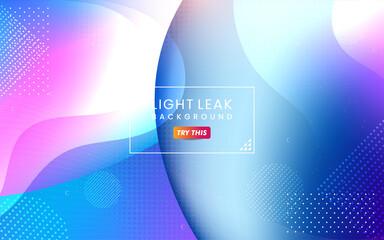 Poster - Abstract Colorful Light Leak Background. Modern Dynamic Background Usable for Greeting Card, Banner, Landing Page, Presentation Background, Etc.