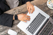 © Connect Images - Female freelancer blogger using laptop