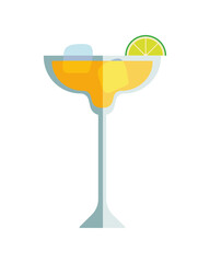 Canvas Print - cocktail with lemon