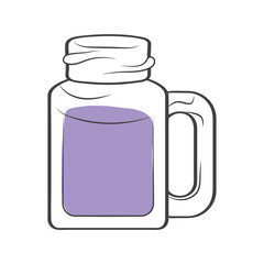 Poster - purple smoothie jar