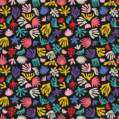 Wall Mural - Seamless abstract colorful pattern. Vector background