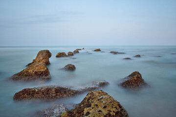 beach and rocks