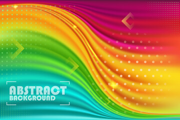 Wall Mural - colorful modern abstract banner background, empty wave color abstract backdrop