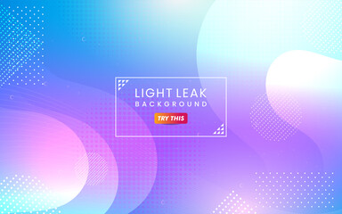 Poster - Abstract Colorful Light Leak Background. Modern Dynamic Background Usable for Greeting Card, Banner, Landing Page, Presentation Background, Etc.