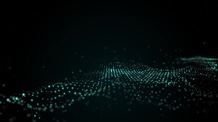 Poster - Abstract Digital Particles Field Fx Background Loop/
4k animation of an abstract fractal digital fractal particles field background with blur focus seamless looping