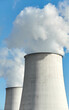 © MaciejBledowski - Smoking chimneys against the blue sky, environmental pollution concept.