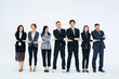 © SizeSquare's - Full picture of professional staff The handshake represents the concept of cooperation in Office.
