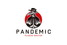 Pandemic Plague Doctor Logo Template