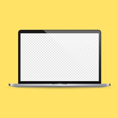 Aufkleber - Laptop mock up banner. Notebook icon. Vector on isolated background. EPS 10