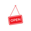 © Ka Han - Open Tag Icon Vector in Flat Style Isolated on White Background