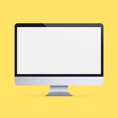 Aufkleber - Computer monitor mockup banner. Device icon. Vector on isolated background. EPS 10